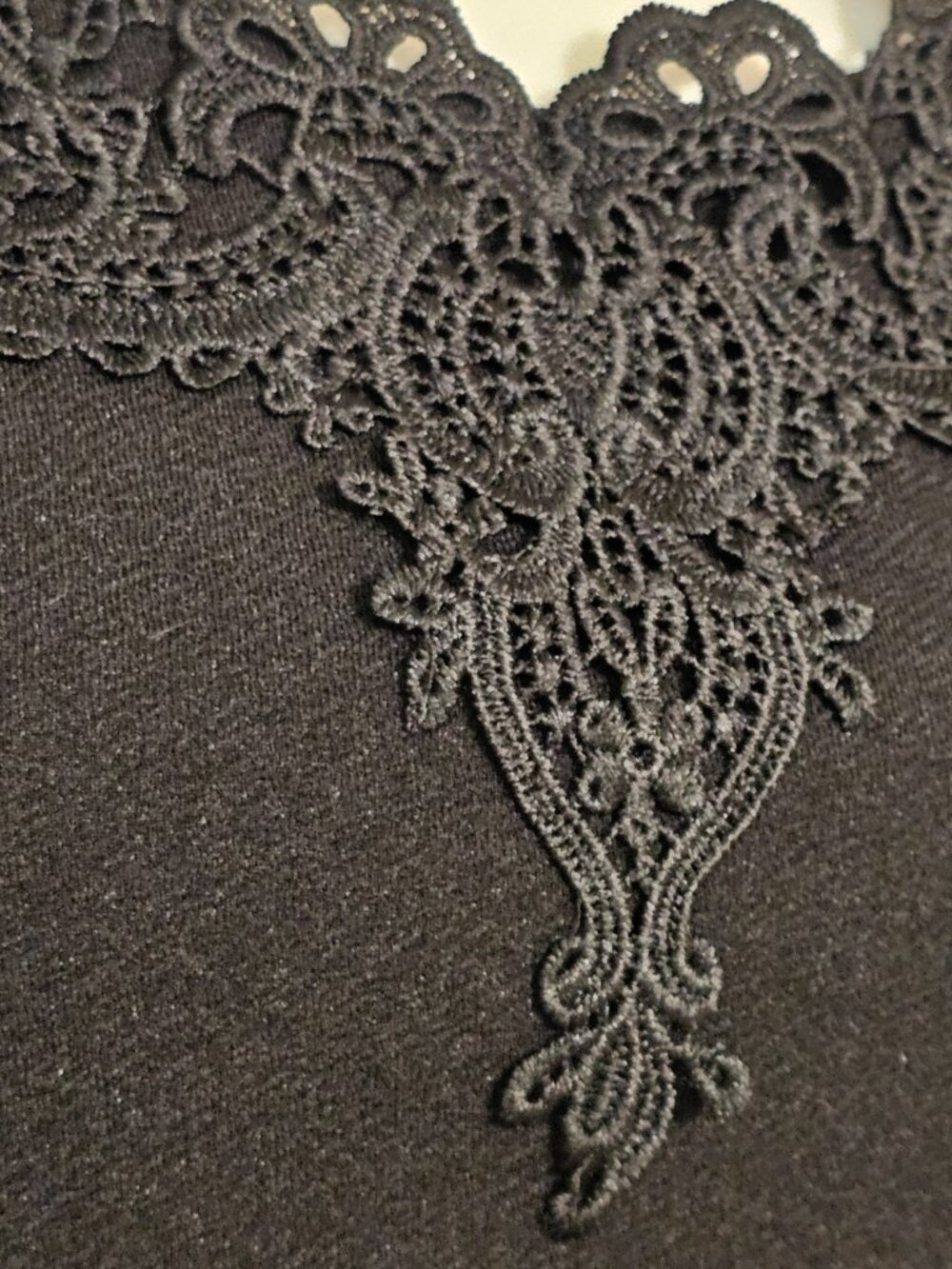 NWT Miss Selfridge Cold Shoulder Mini Dress Women’s Size 4 Black Lace V-Neck - Picture 8 of 13